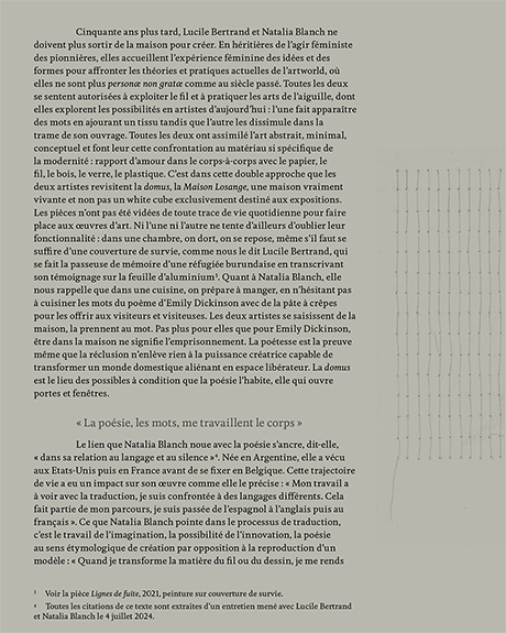 Natalia Blanch, Lucile Bertrand, I dwell in Possibility
