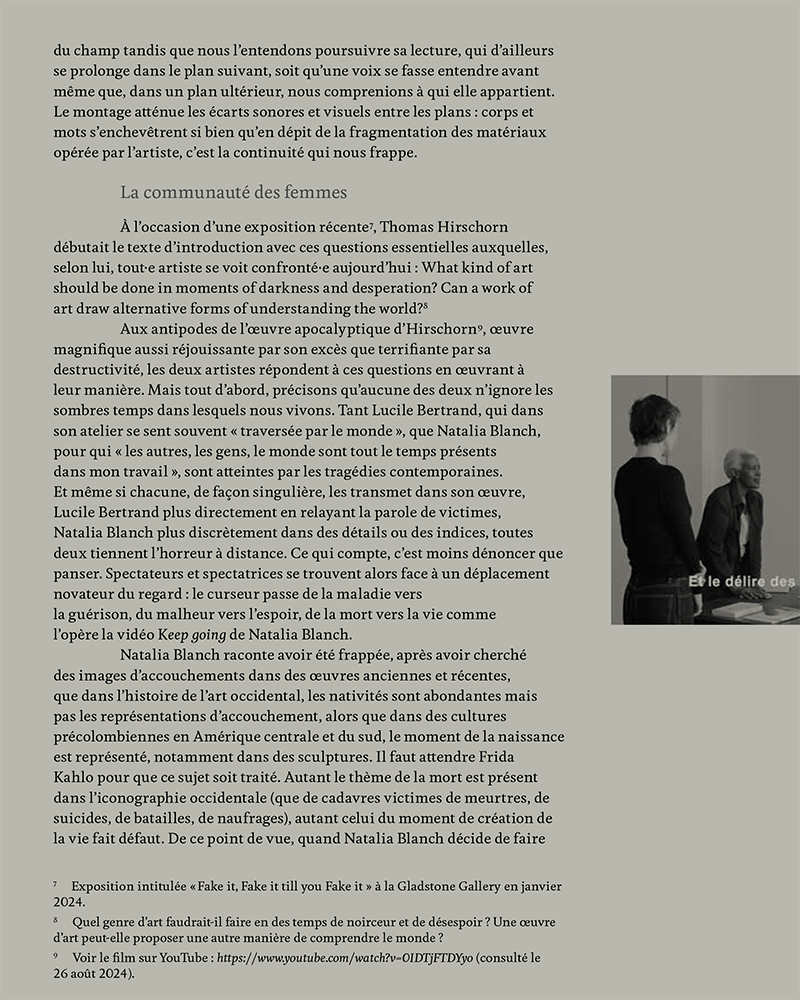 Natalia Blanch, Lucile Bertrand, I dwell in Possibility