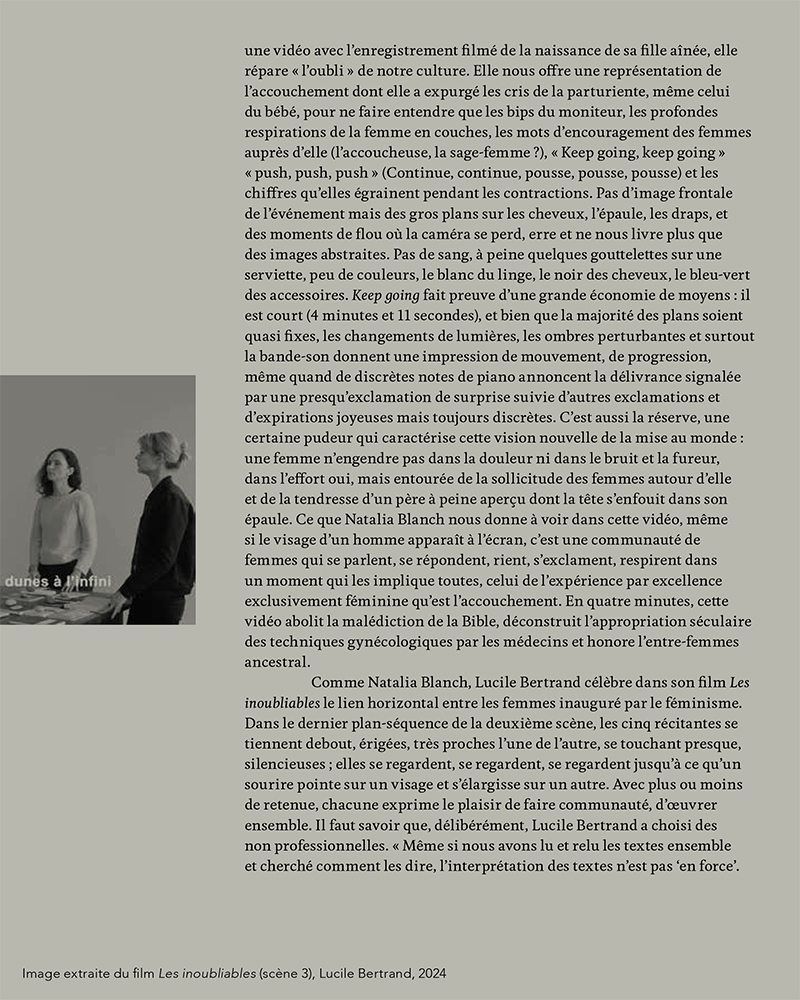 Natalia Blanch, Lucile Bertrand, I dwell in Possibility
