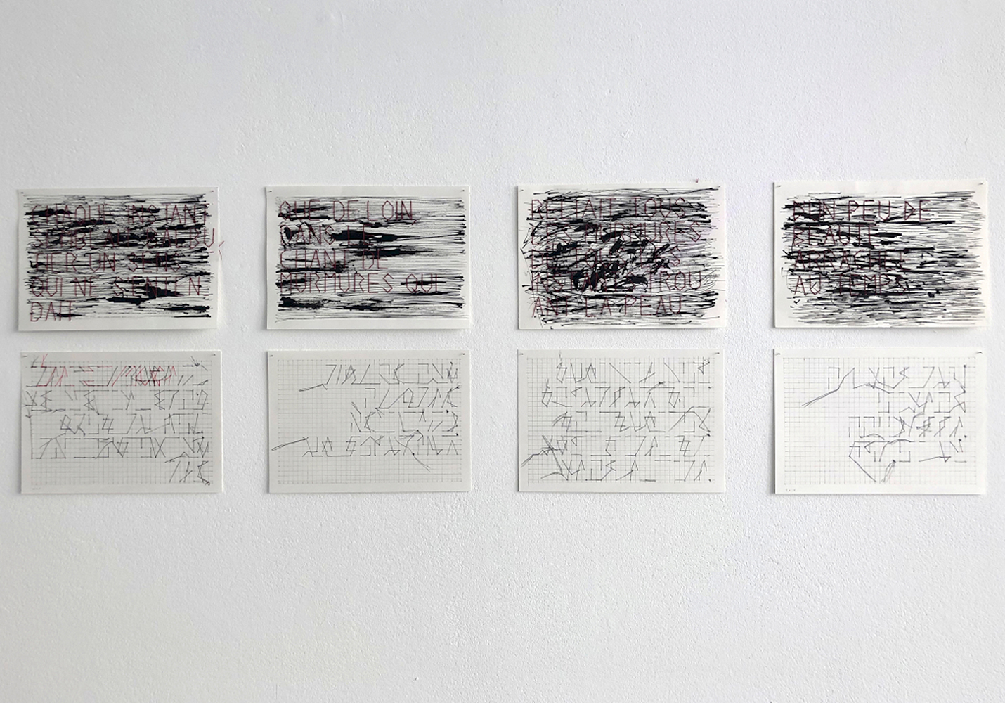 Natalia Blanch, Chaque jour qui passe, Text Texture Textile exhibition