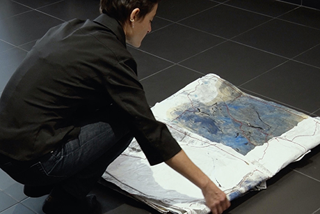 Natalia Blanch, Langue vagabonde, Text Texture Textile exhibition