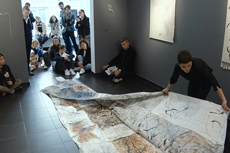 Natalia Blanch, Langue vagabonde, Text Texture Textile exhibition