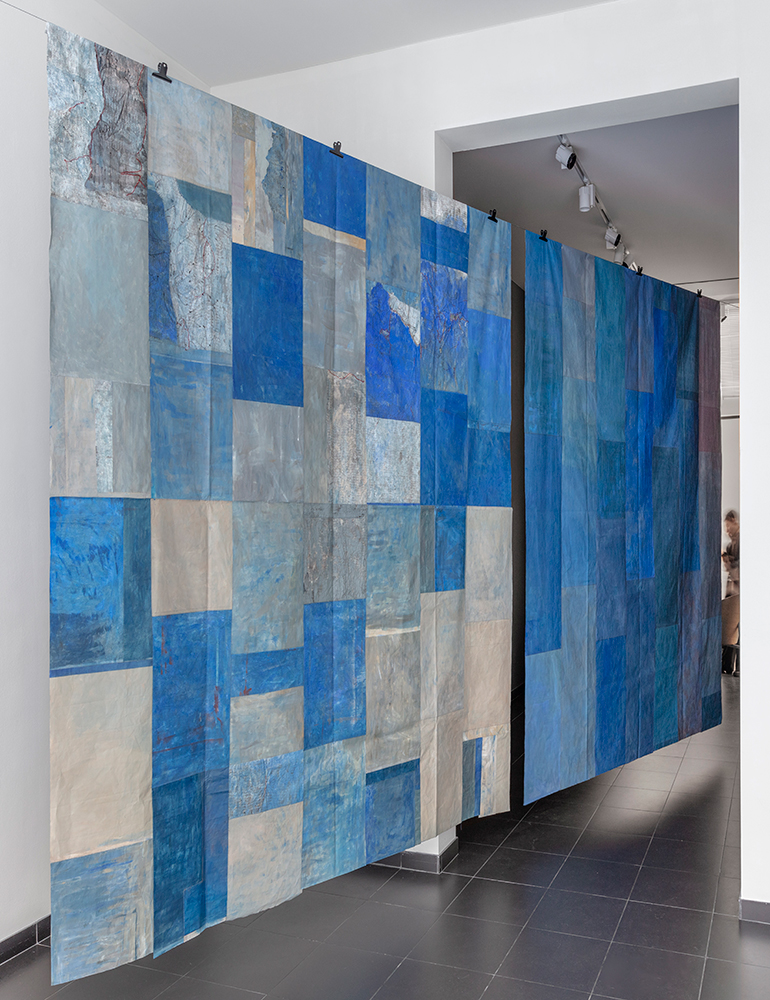 Natalia Blanch, painting, diptych Vestigio