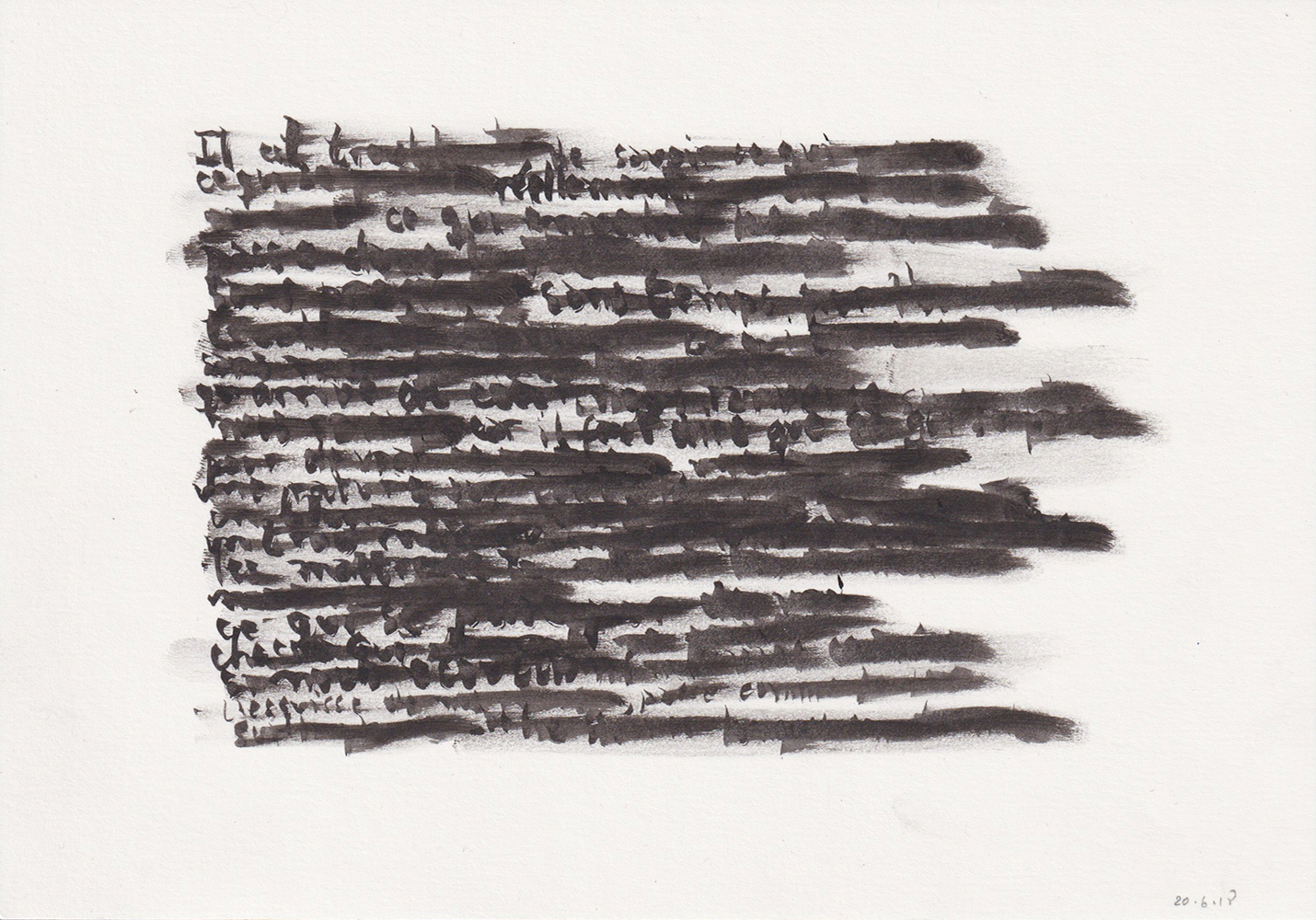 Natalia Blanch, Une rature from Des champs des puits project