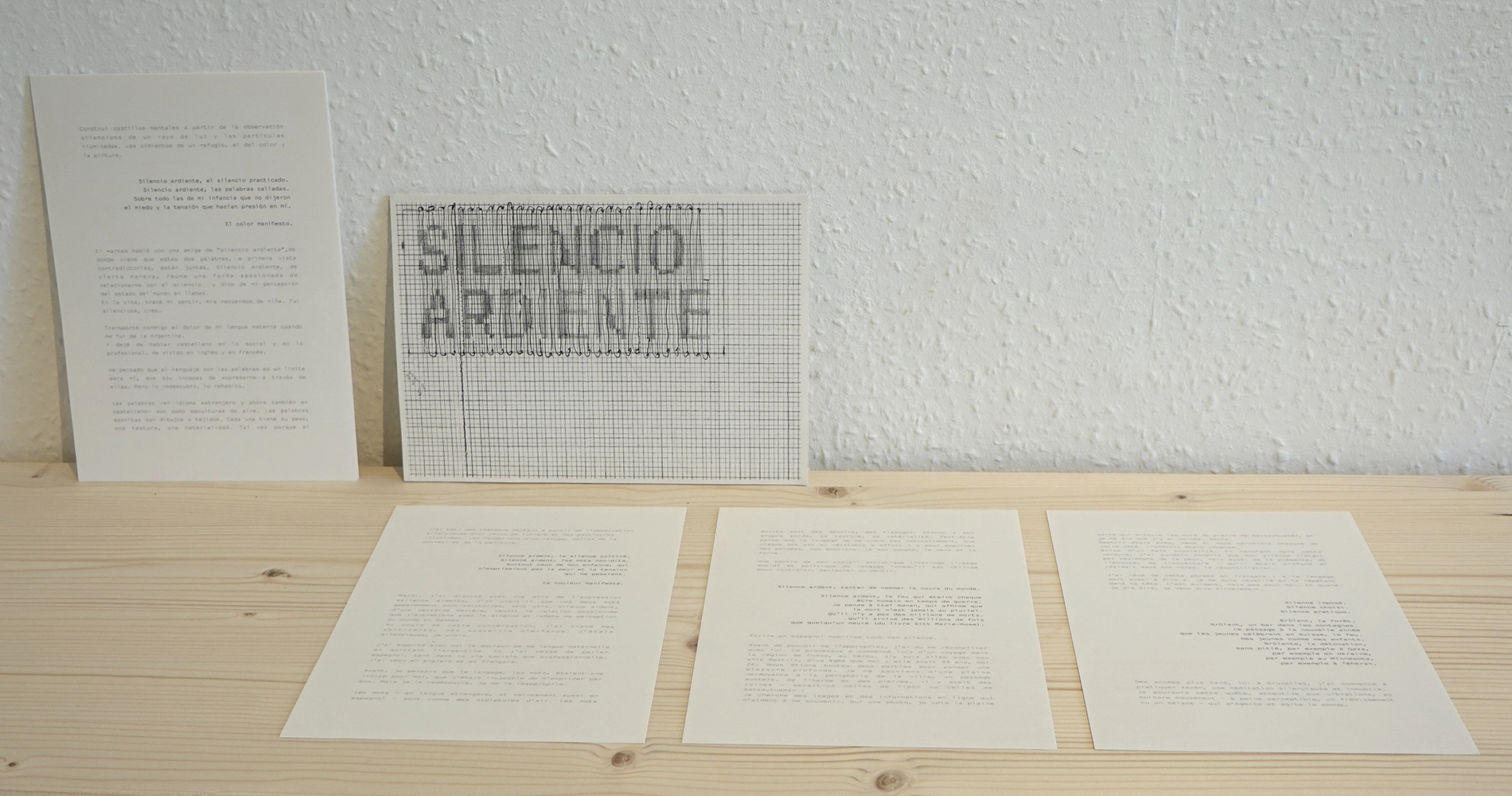 Natalia Blanch, project Silencio ardiente